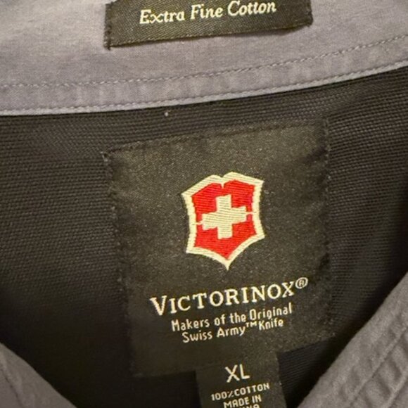 Victorinox - Blue "Military" Inspired Button Down - XL - Picture 2 of 6